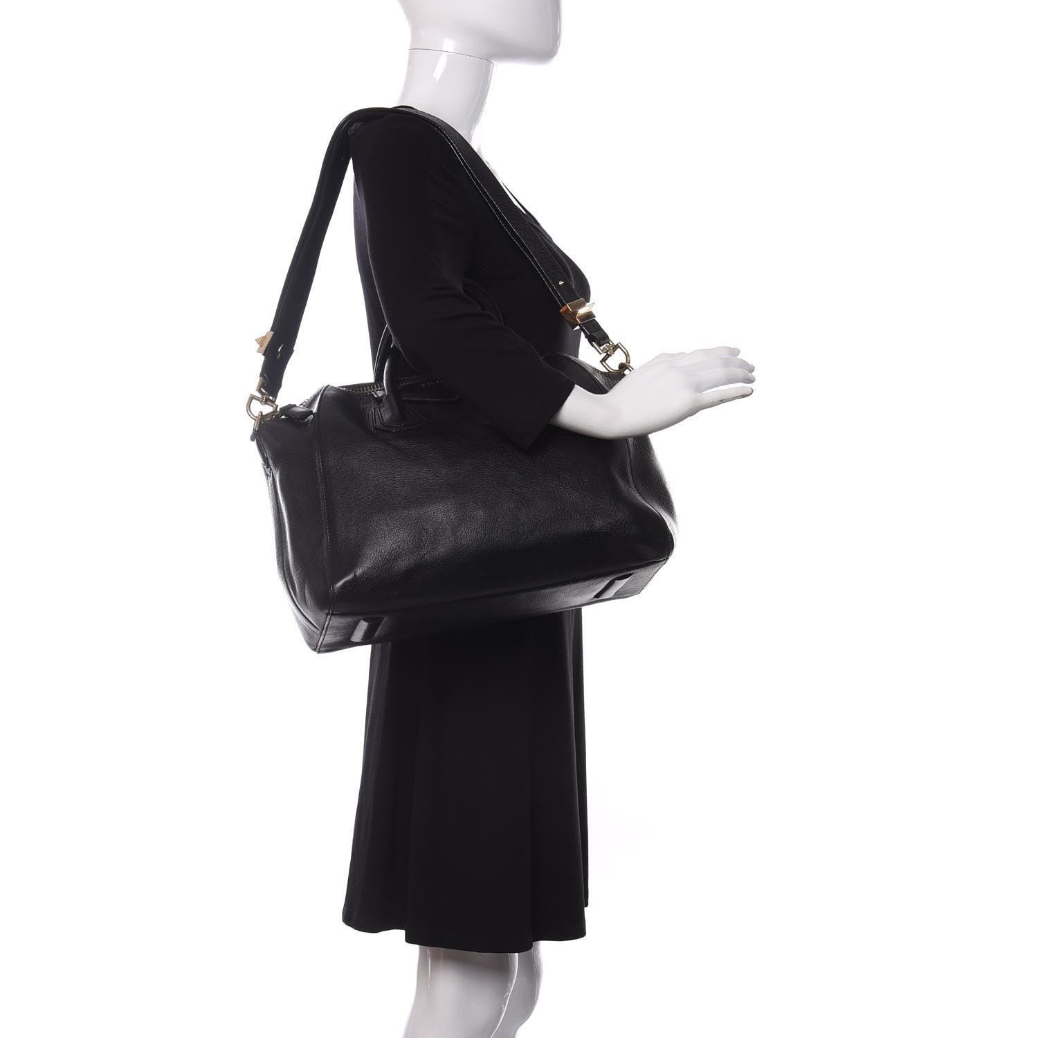 Givenchy Sugar Goatskin Medium Antigona Black 2 of 9