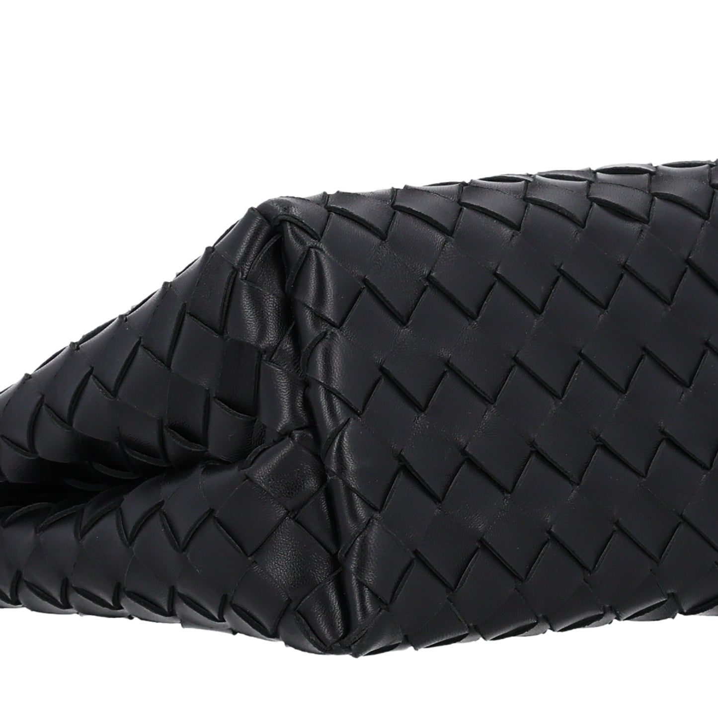 Nappa Intrecciato Small Andiamo With Chain Shoulder Bag Black