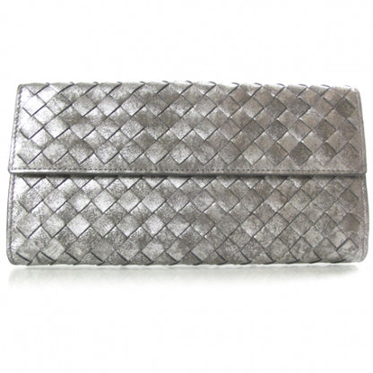 Bottega Veneta Nappa Intrecciato Continental Wallet Silver 1 of 9