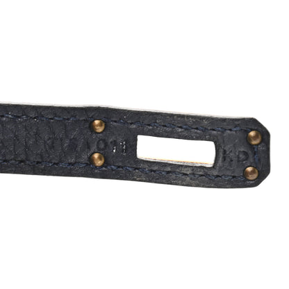 Hermes Togo Birkin 25 Bleu Nuit 7 of 13