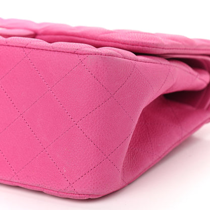 Chanel Iridescent Caviar Quilted Jumbo Double Flap Pink 9 of 13