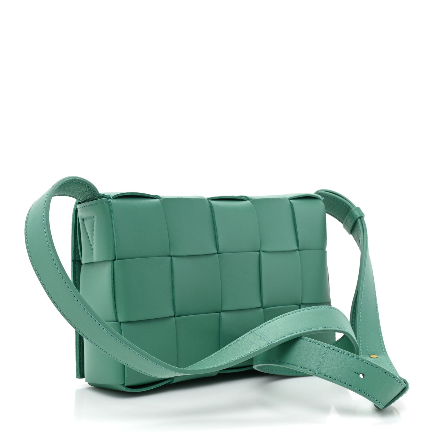 Nappa Maxi Intreccio Cassette Bag Mermaid