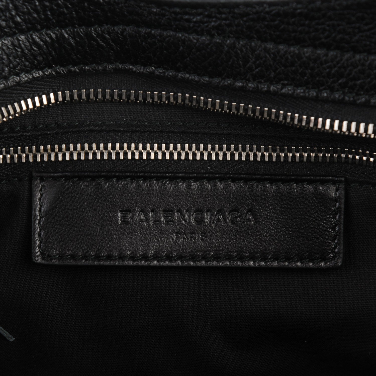 Balenciaga Chevre Silver Metallic Edge City Black 6 of 7