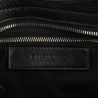 Balenciaga Chevre Silver Metallic Edge City Black 6 of 7