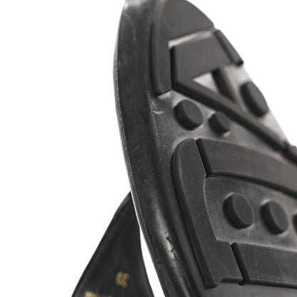 Prada Patent Calfskin Logo Thong Sandals 39 Black 8 of 10