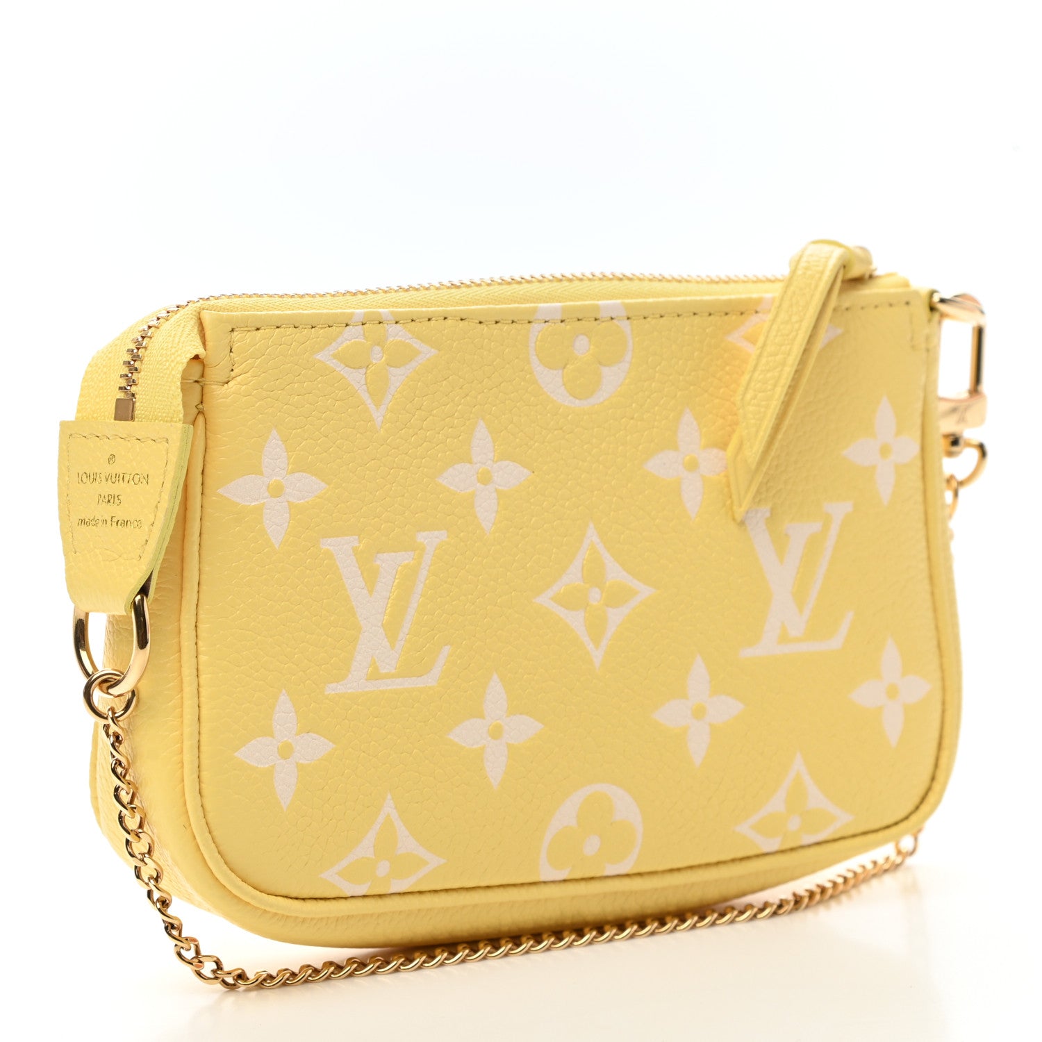 Louis Vuitton Empreinte Monogram Mini Pochette Accessories Lemon Curd Yellow 5 of 14