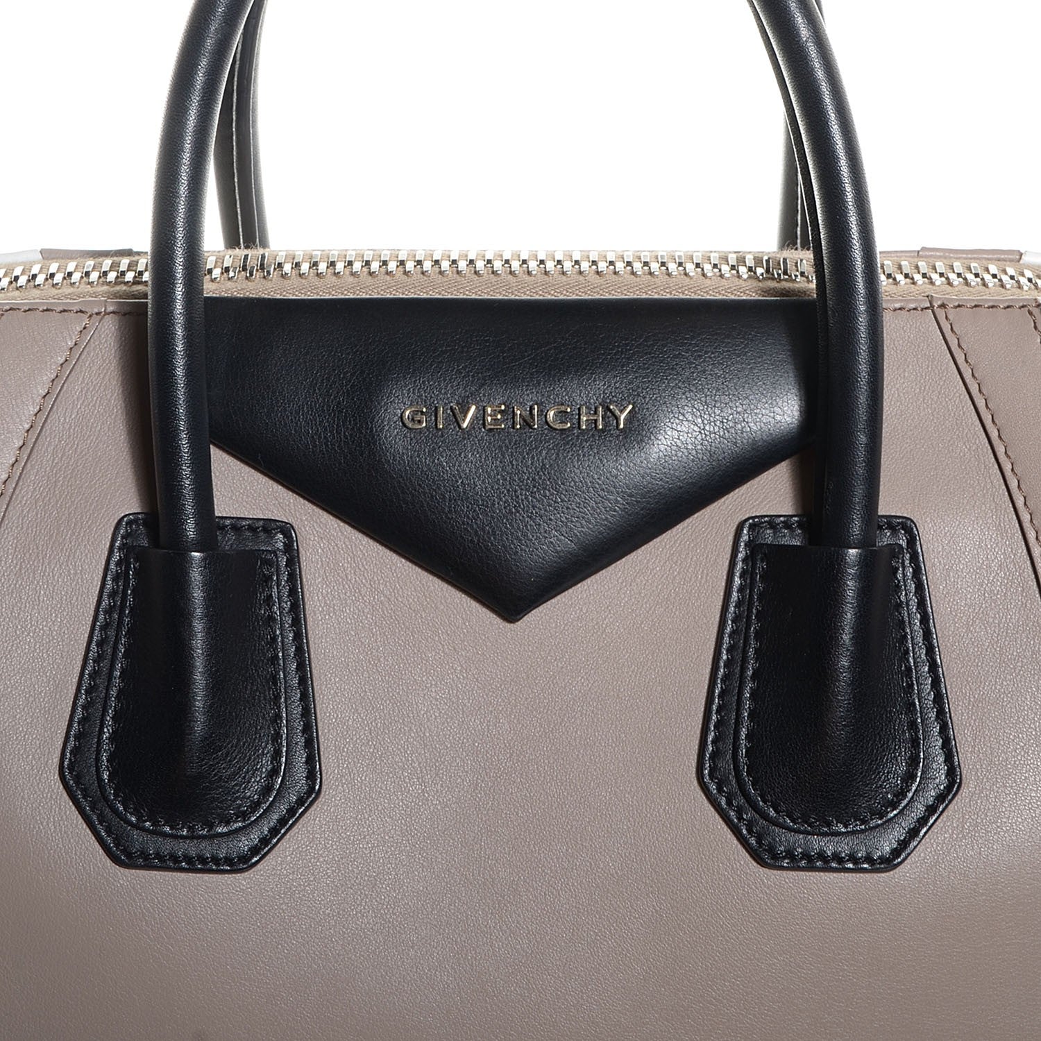 Givenchy Calfskin Medium Tri-Color Antigona Beige Black White 10 of 11