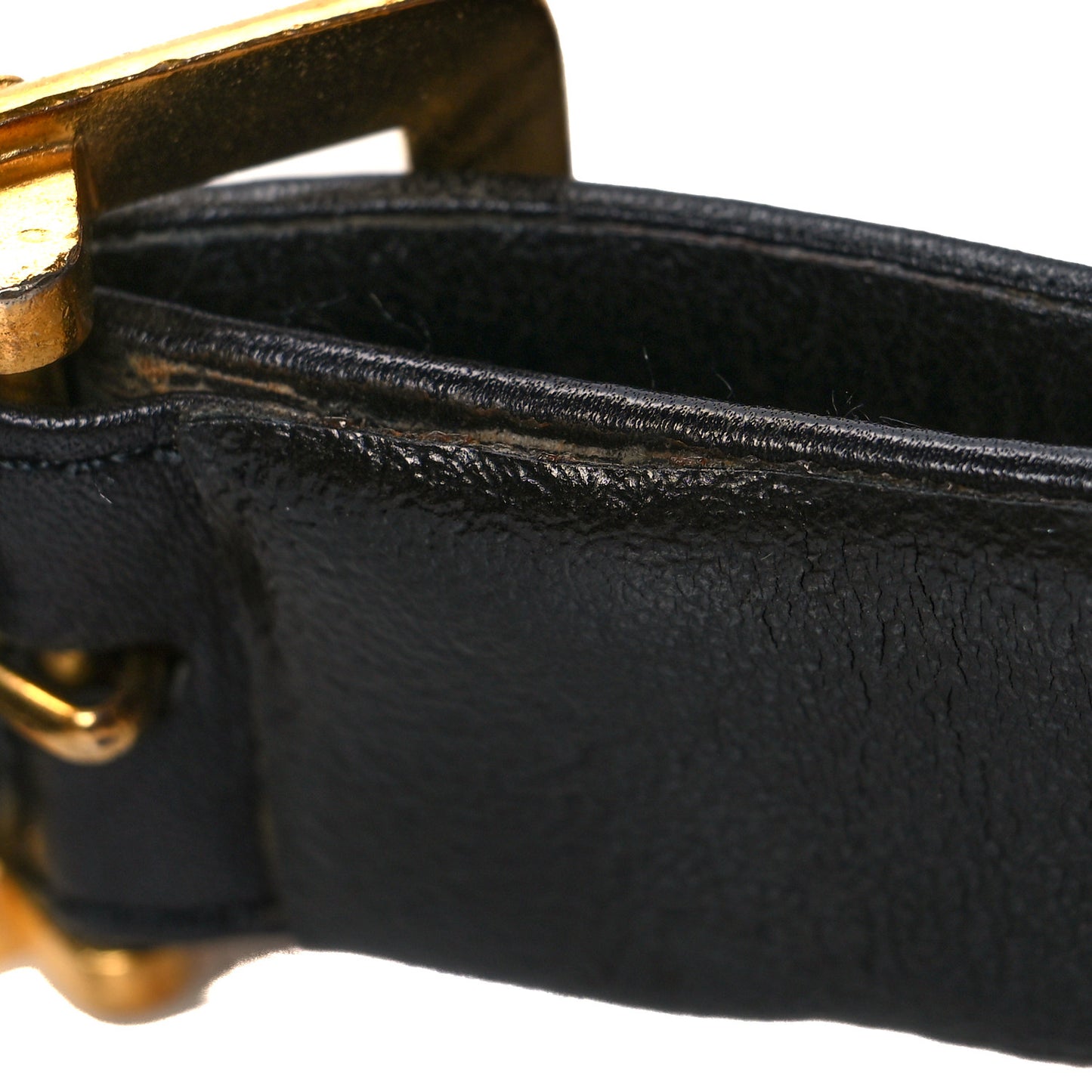 Lambskin Chain Belt 70 28 Black Gold