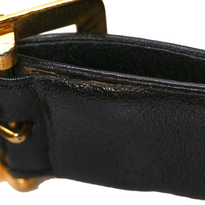 Chanel Lambskin Chain Belt 70 28 Black Gold 6 of 6