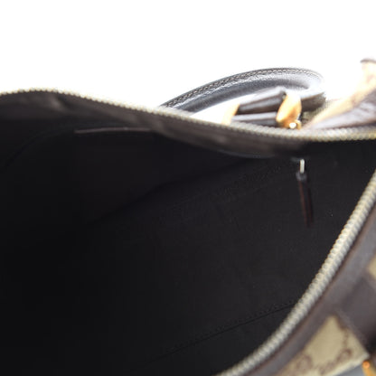 Gucci Monogram Small Abbey Boston Dark Brown 5 of 11