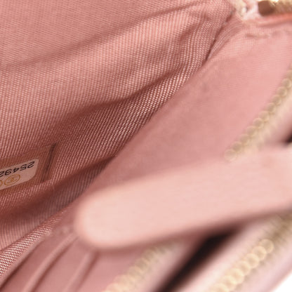 Chanel Caviar Quilted Small Boy Clutch With Chain Pink 9 of 12