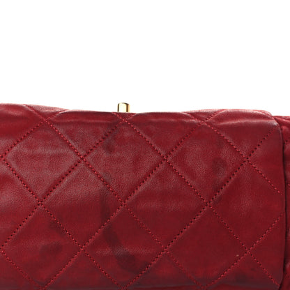 Chanel Iridescent Calfskin Quilted Chic Quilt Flap Red 10 of 14