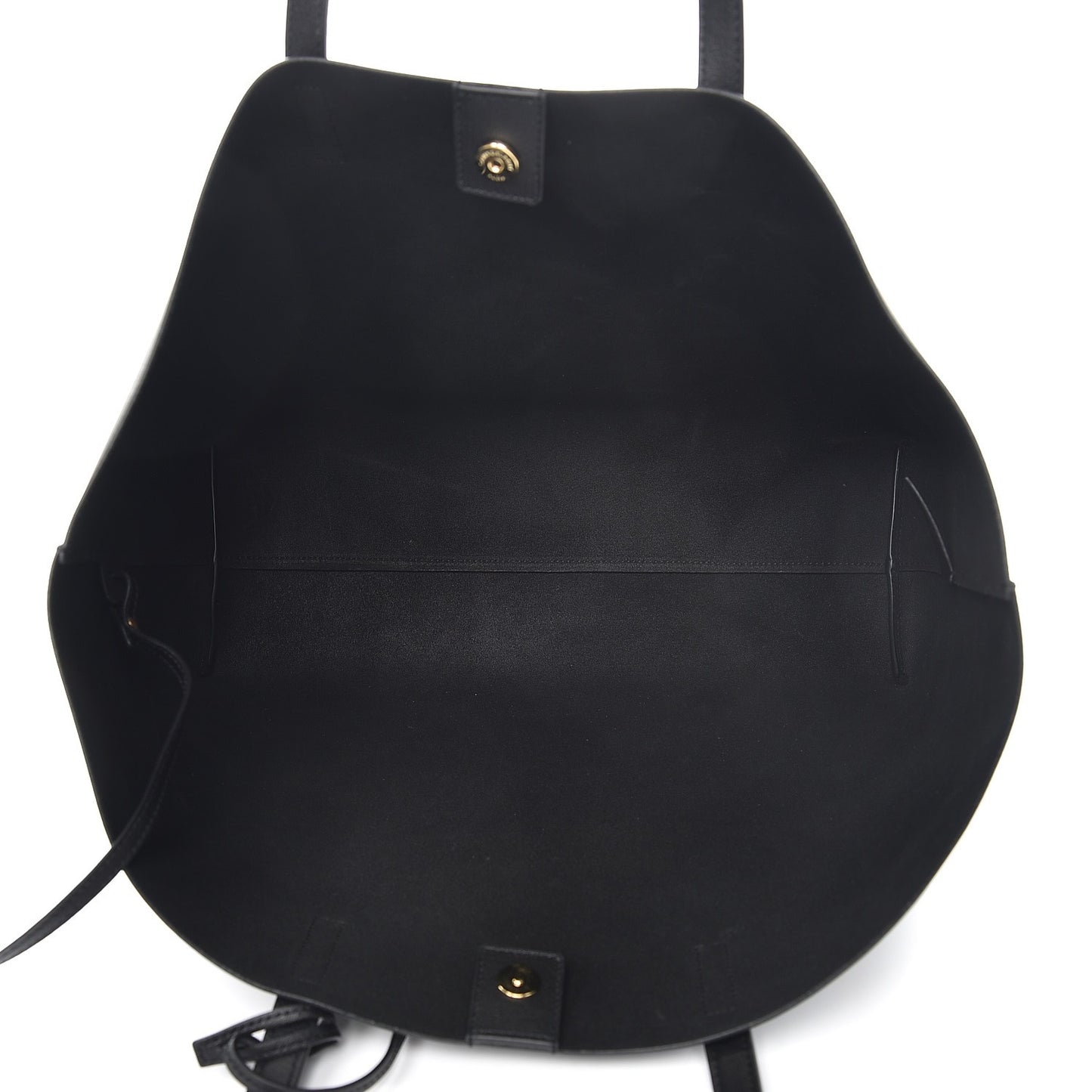 Calfskin Large Shopping Tote Black