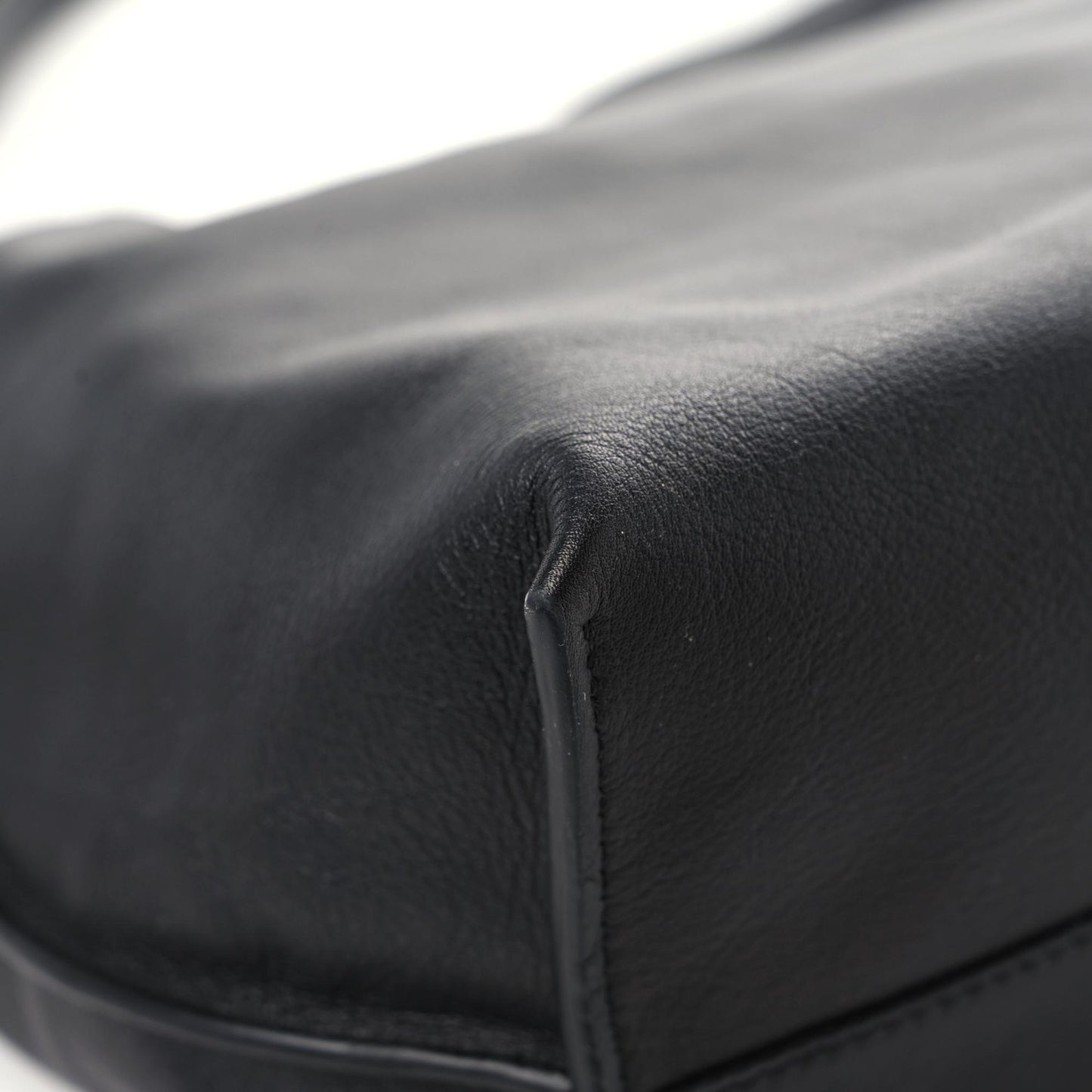 Calfskin Flamenco Knot Bag Black
