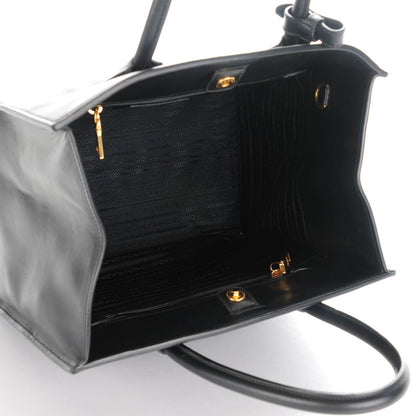 Prada Glace Calf Twin Pocket Tote Nero Black 5 of 8