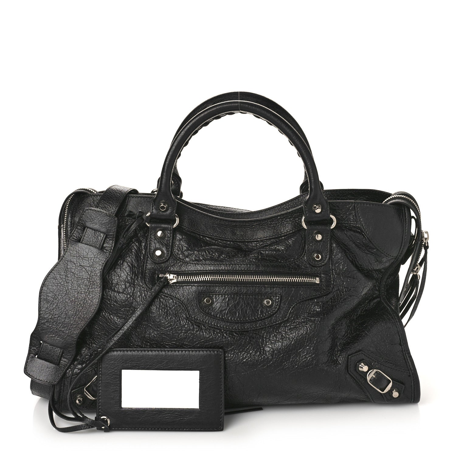 Balenciaga Agneau Classic Silver Hardware City Black 1 of 10