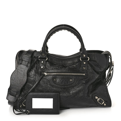Balenciaga Agneau Classic Silver Hardware City Black 1 of 10