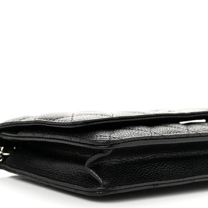 Chanel Caviar Quilted Wallet on Chain WOC Black 10 of 11