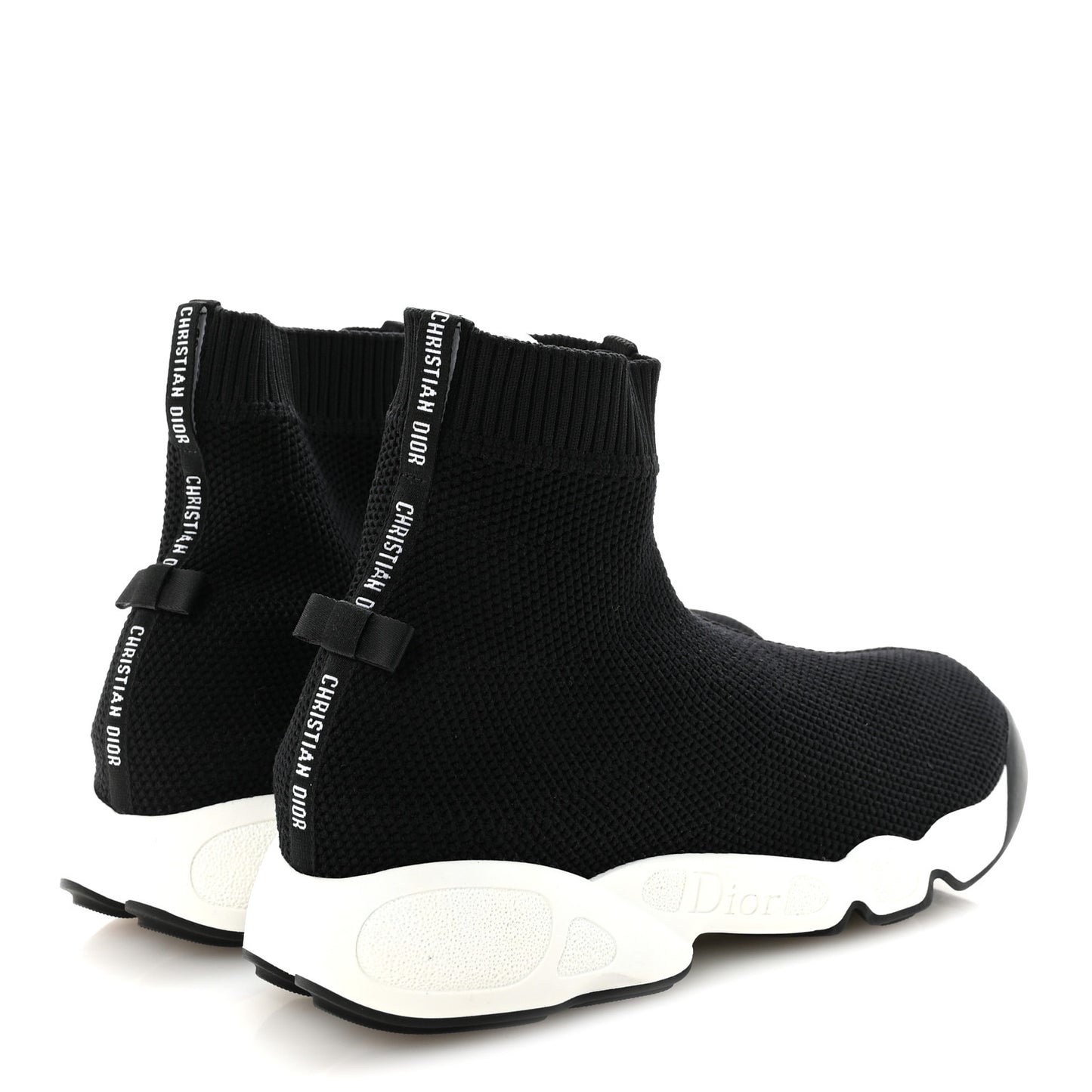Technical Knit F. Two Point Zero High Top Sneakers 38.5 Black