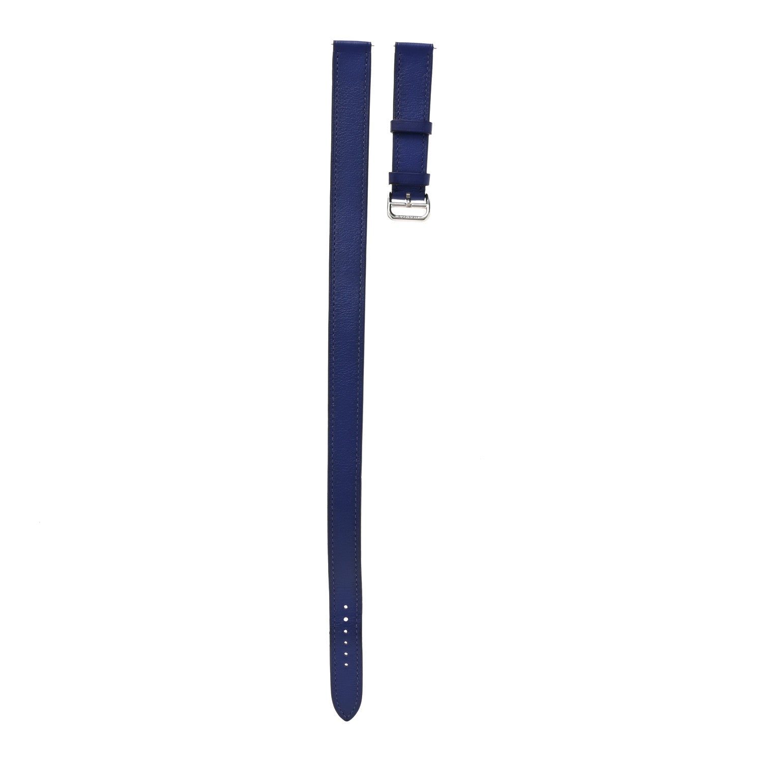 Hermes Swift Heure H Hour Watch PM Double Tour Strap Bleu Electrique 1 of 8