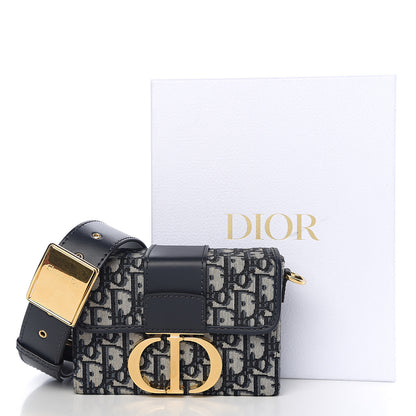 Christian Dior Oblique 30 Montaigne Box Bag Blue 9 of 9
