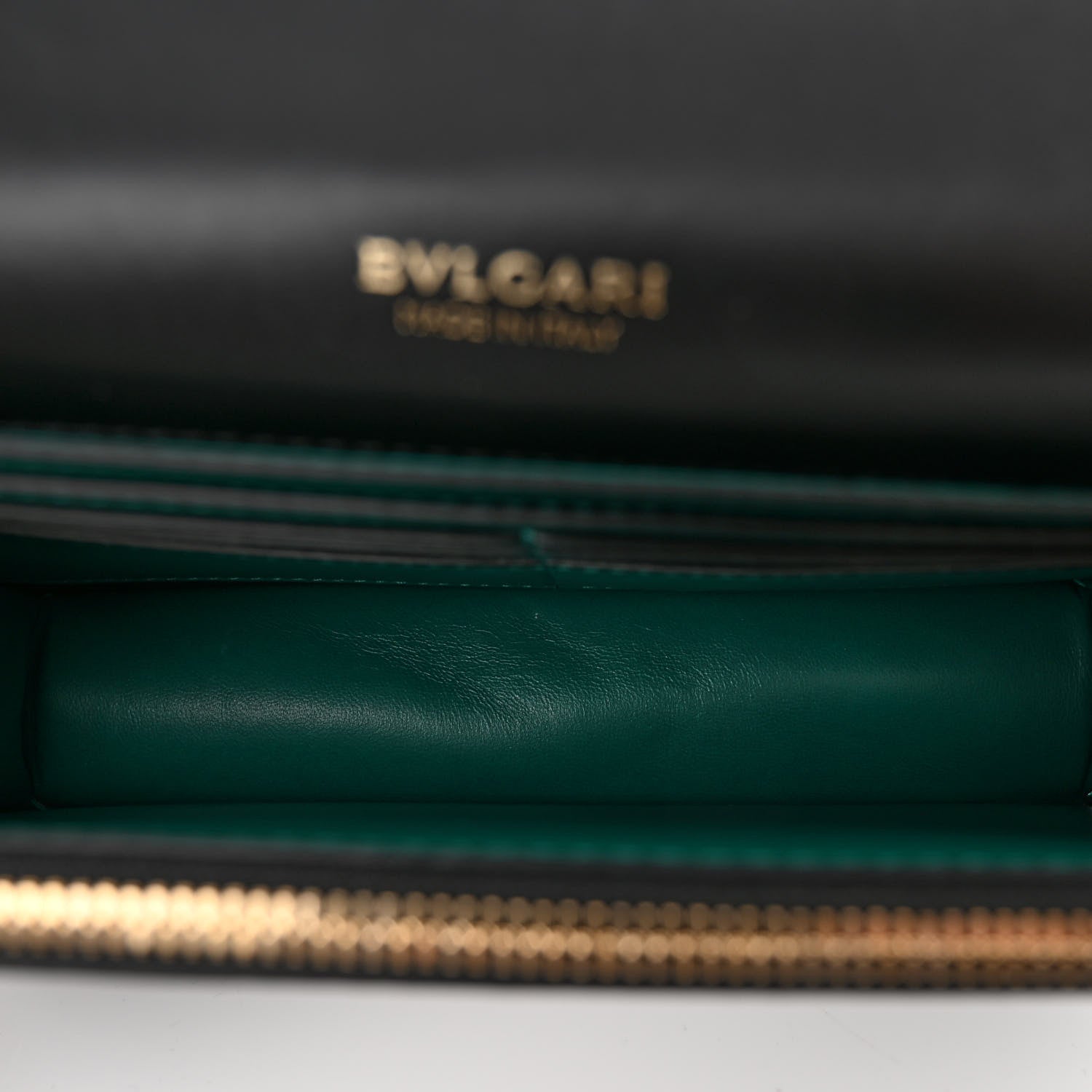Bulgari Calfskin Serpenti Forever Chain Wallet Black 5 of 9