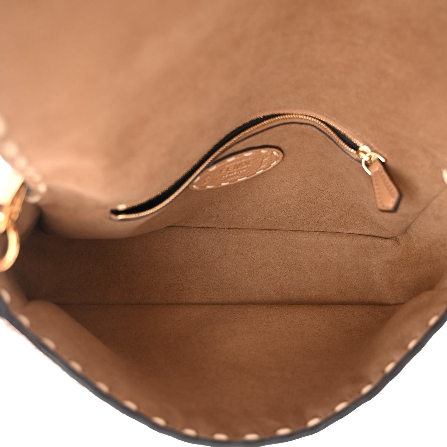 Curly Sheepskin Cuoio Romano Selleria Baguette Camel Cammello