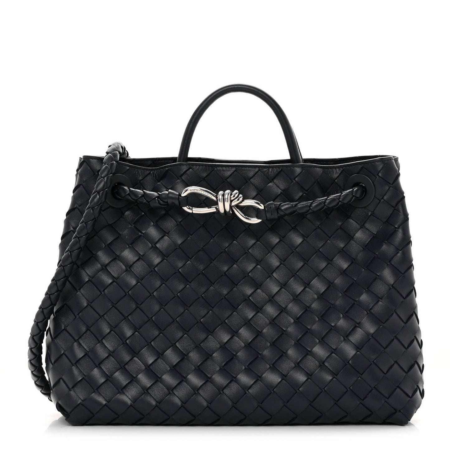 Nappa Intrecciato Medium Andiamo Shoulder Bag Space