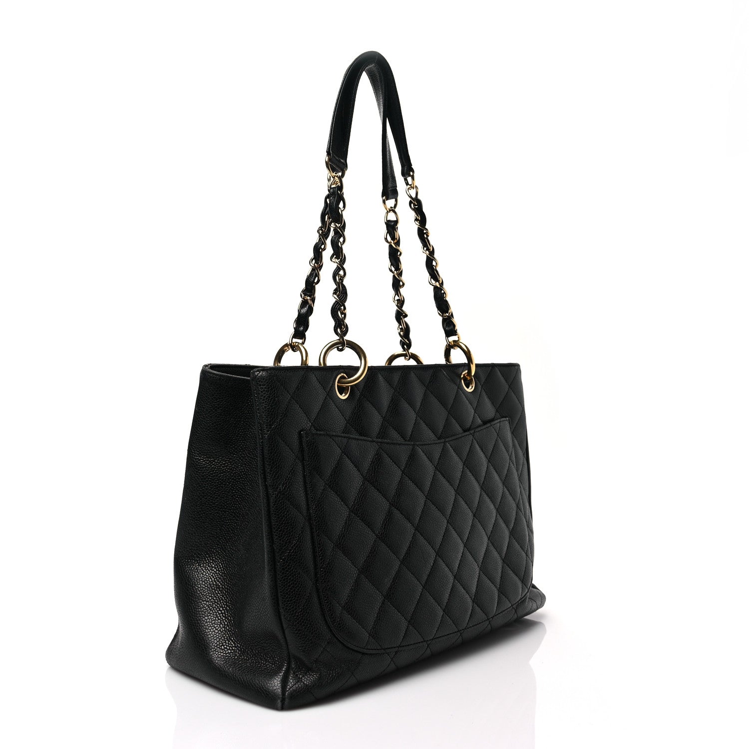 Chanel Caviar Quilted Grand Shopping Tote GST Black 3 of 9