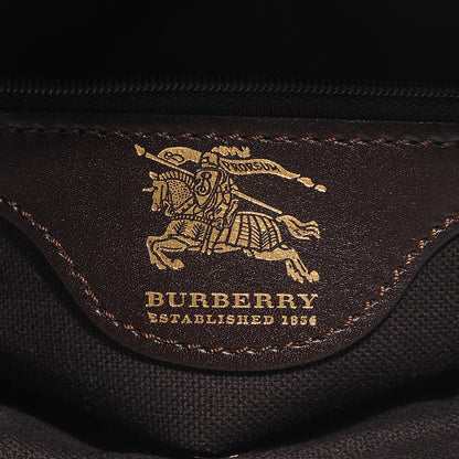 Burberry Haymarket Check Medium Tote Chocolate 8 of 9
