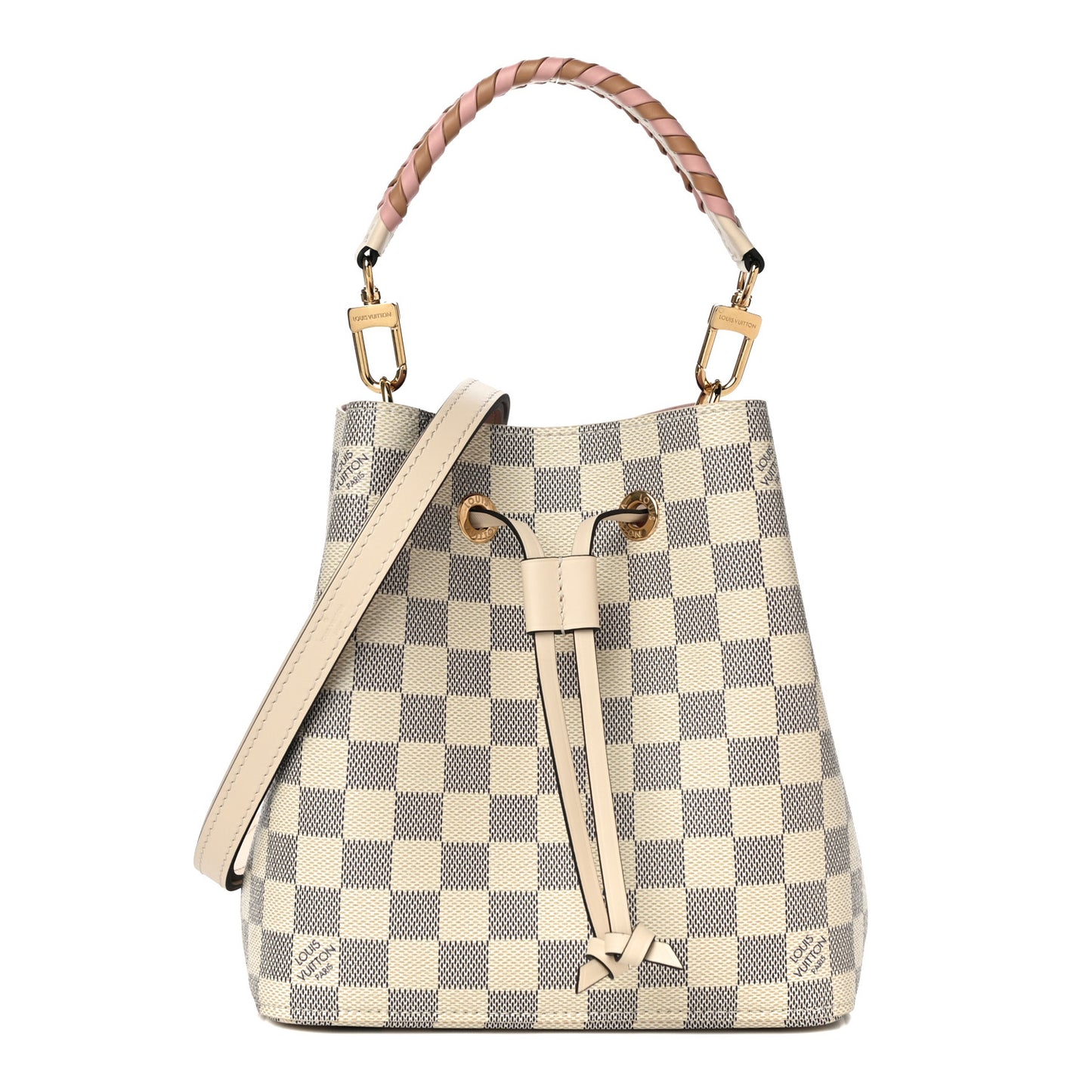 Damier Azur Braided Neonoe BB Pink