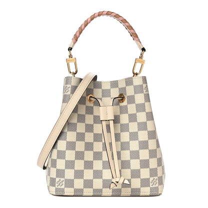 Louis Vuitton Damier Azur Braided Neonoe BB Pink 1 of 10