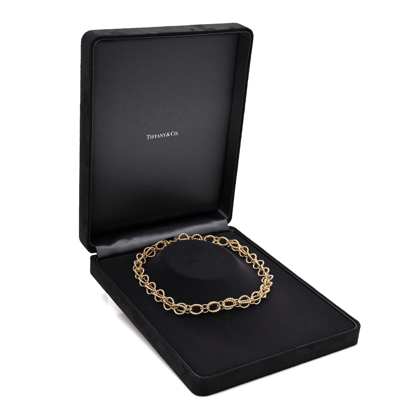 18K Yellow Gold Rope Circle Necklace