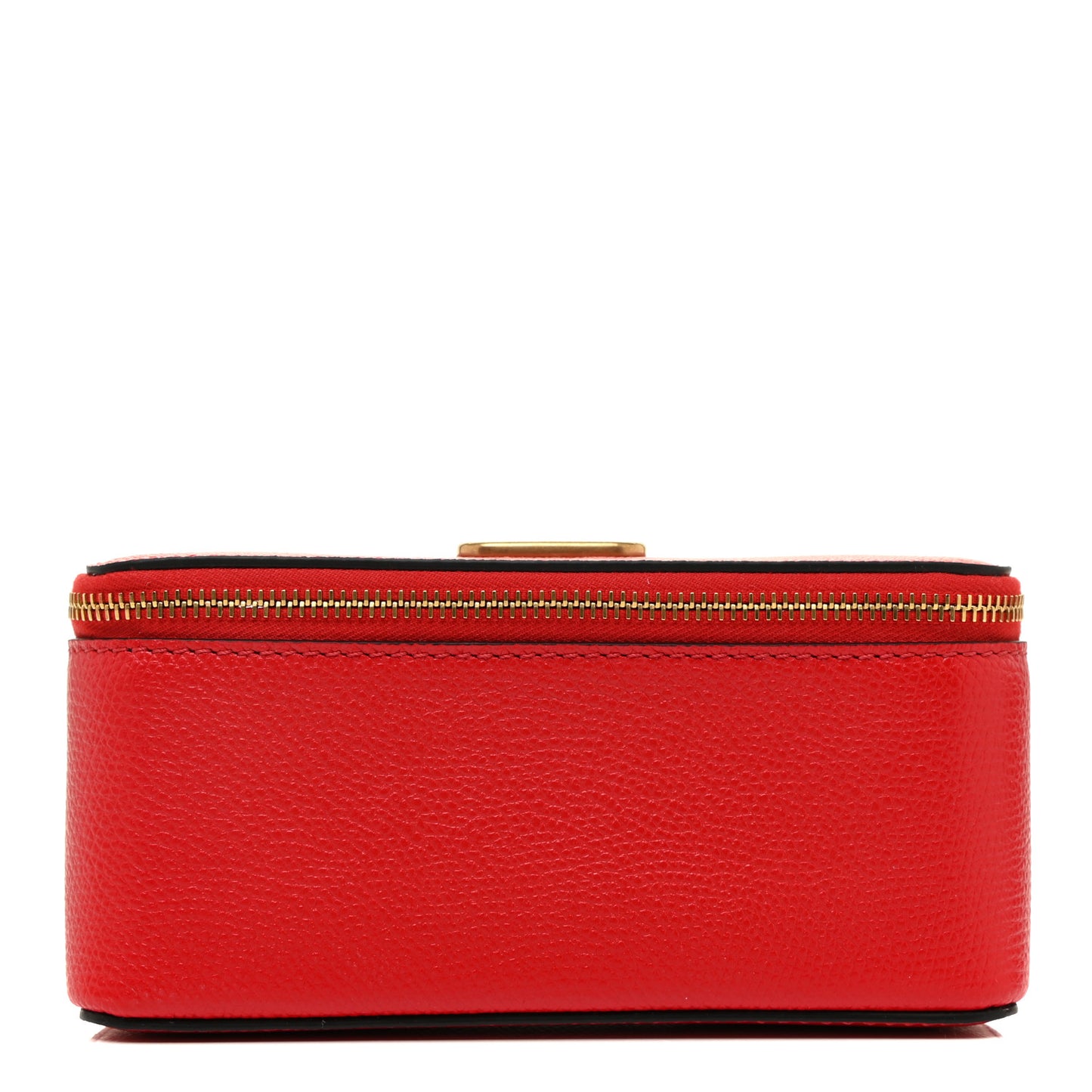 Grained Calfskin VLogo Signature Wash Bag Rouge Pur