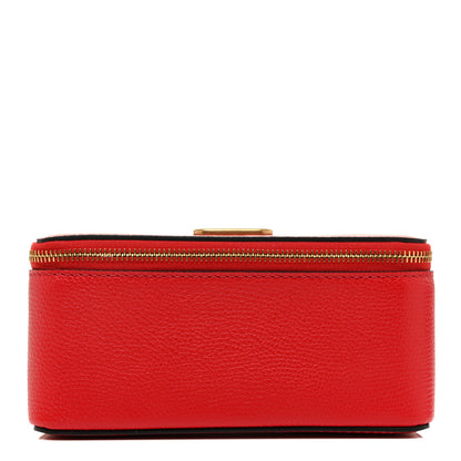 Valentino Garavani Grained Calfskin VLogo Signature Wash Bag Rouge Pur 7 of 9