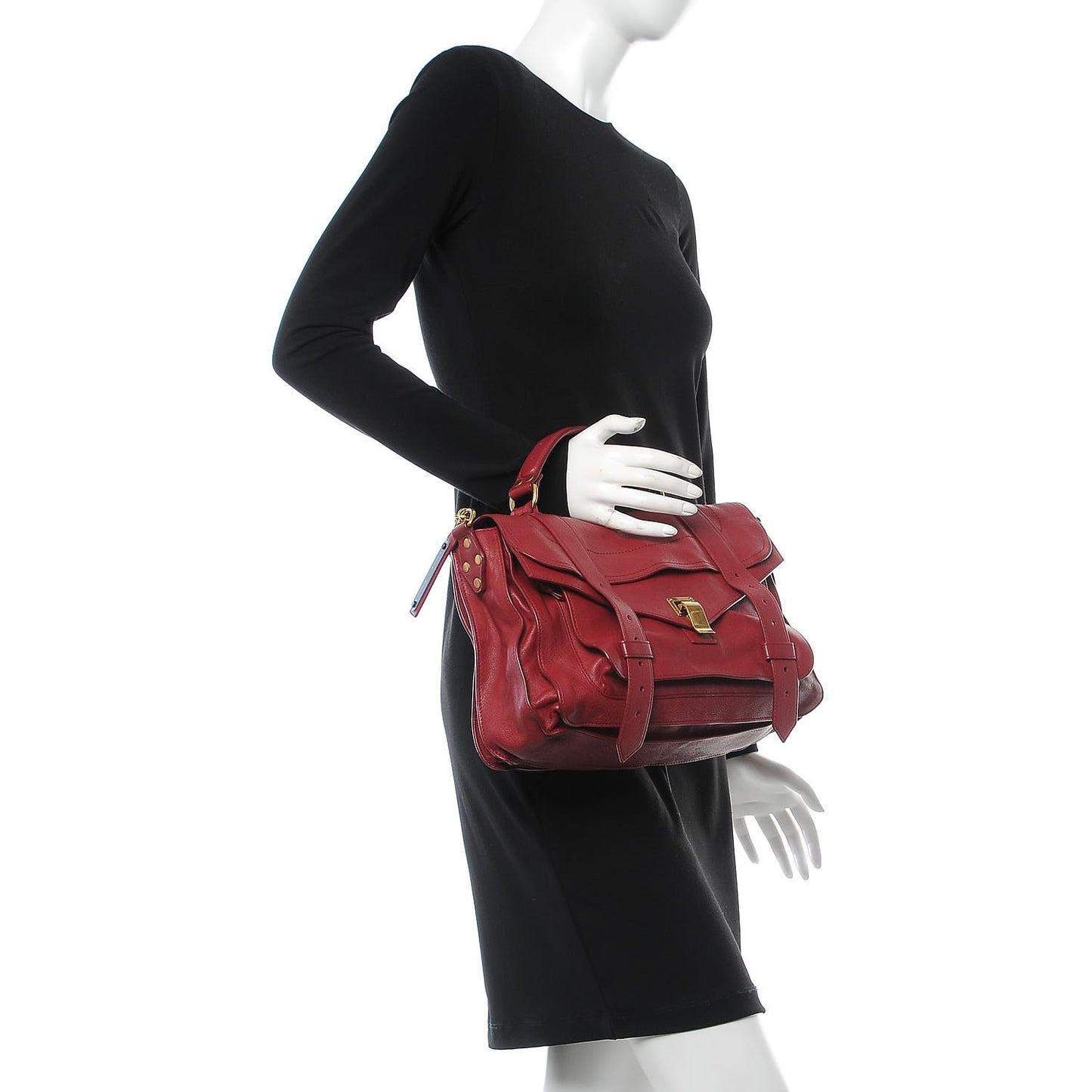 Lambskin Medium PS1 Satchel Chianti