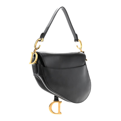 Christian Dior Calfskin Saddle Bag Black 3 of 11