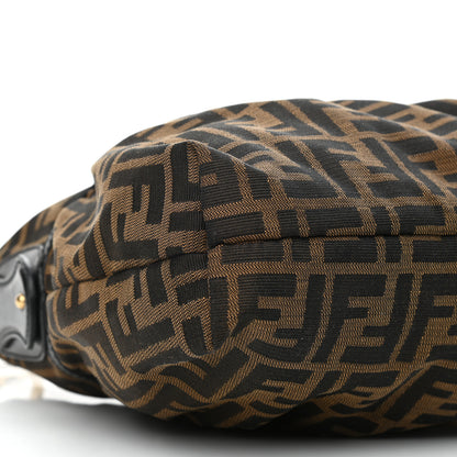 Fendi Zucca Cuoio Lucido Hobo Tobacco Moro 9 of 12
