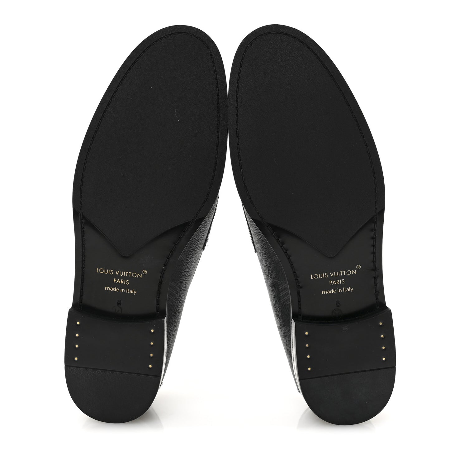 Damier Graphite Calfskin Mens Major Loafers 8