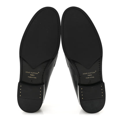 Louis Vuitton Damier Graphite Calfskin Mens Major Loafers 8 6 of 9