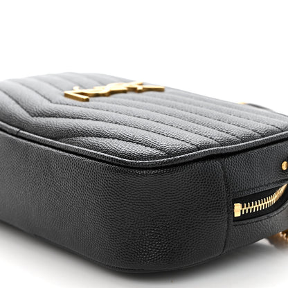 Saint Laurent SAINT LAURENT Grain De Poudre Matelasse Monogram Mini Lou Camera Bag Black 8 of 8