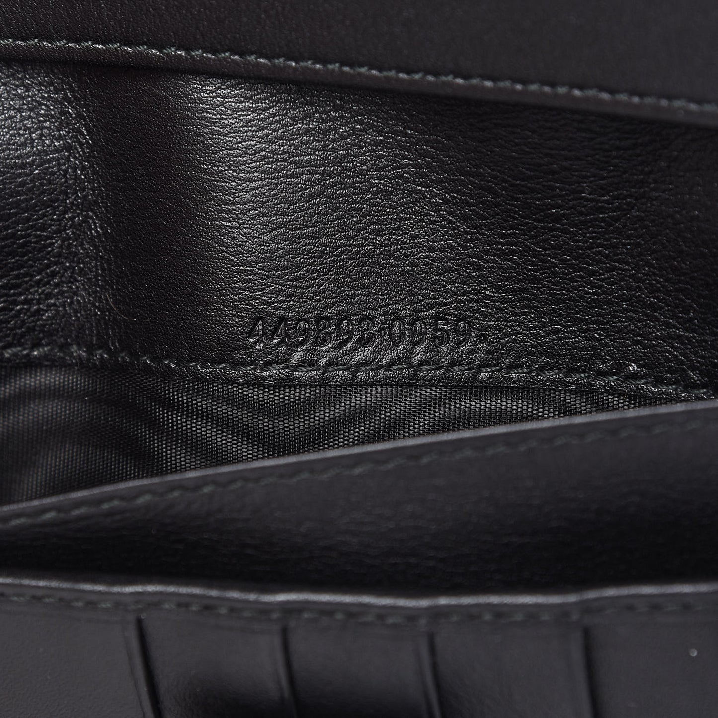 Microguccissima Continental Flap Wallet Black