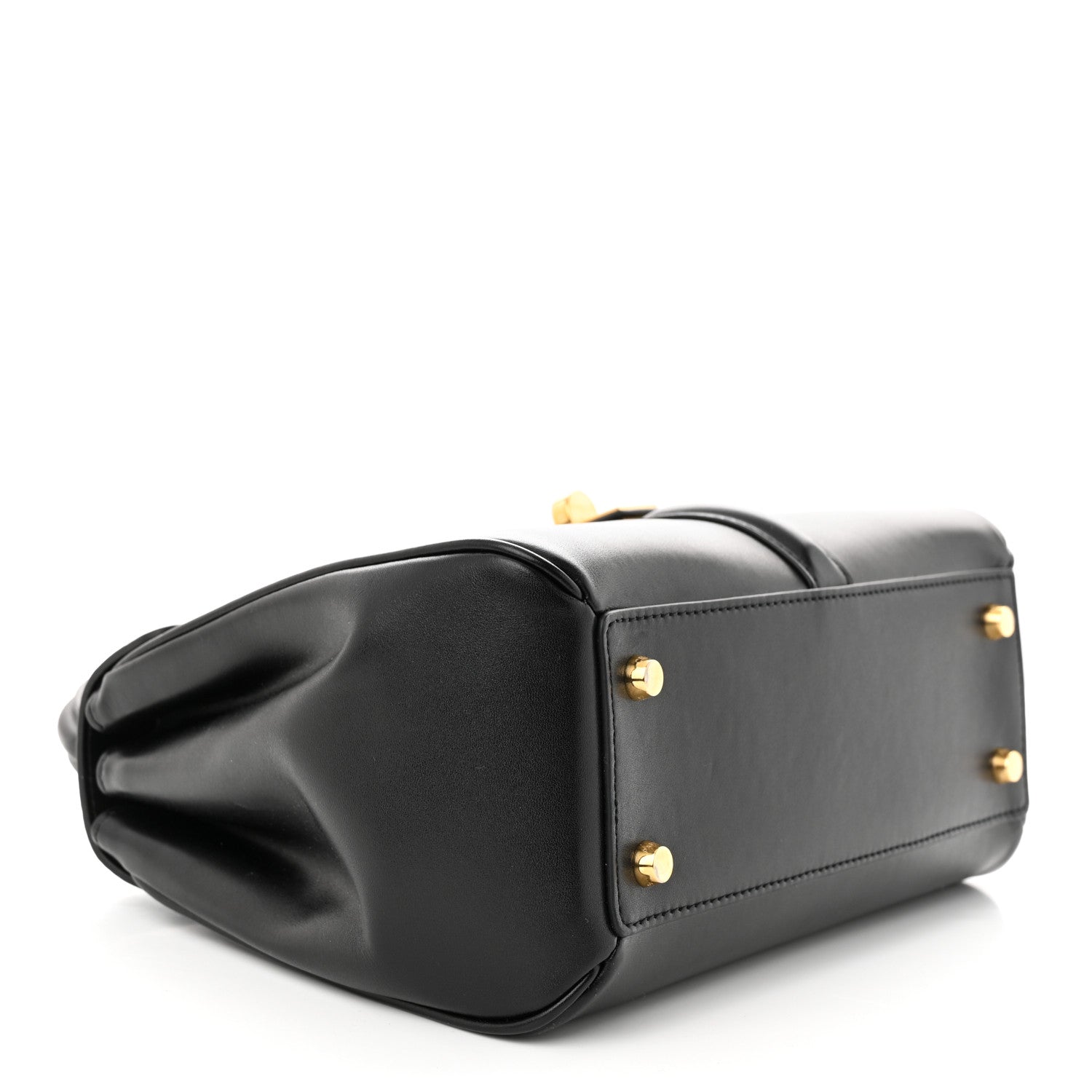 Celine Satinated Calfskin Small 16 Top Handle Bag Black 4 of 12