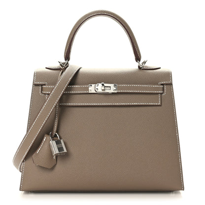 Hermes Epsom Kelly Sellier 25 Etoupe 1 of 11
