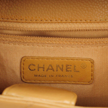 Chanel Caviar Quilted Petit Shopping Tote PST Dark Beige 6 of 7