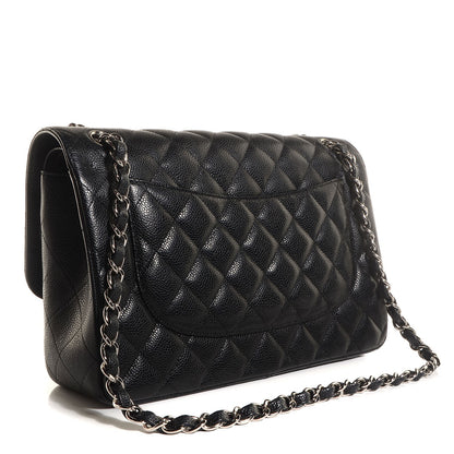 Chanel Caviar Quilted Jumbo Double Flap Black 3 of 8