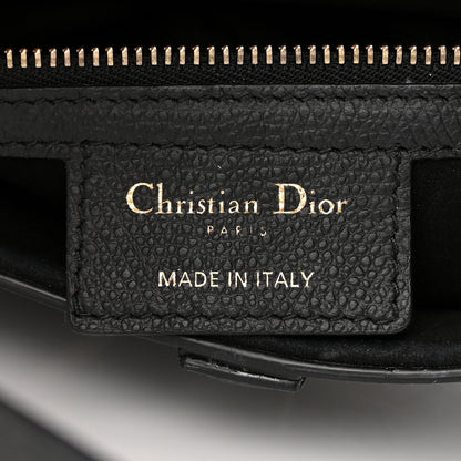Christian Dior Grained Calfskin Saddle Bag Black 6 of 16