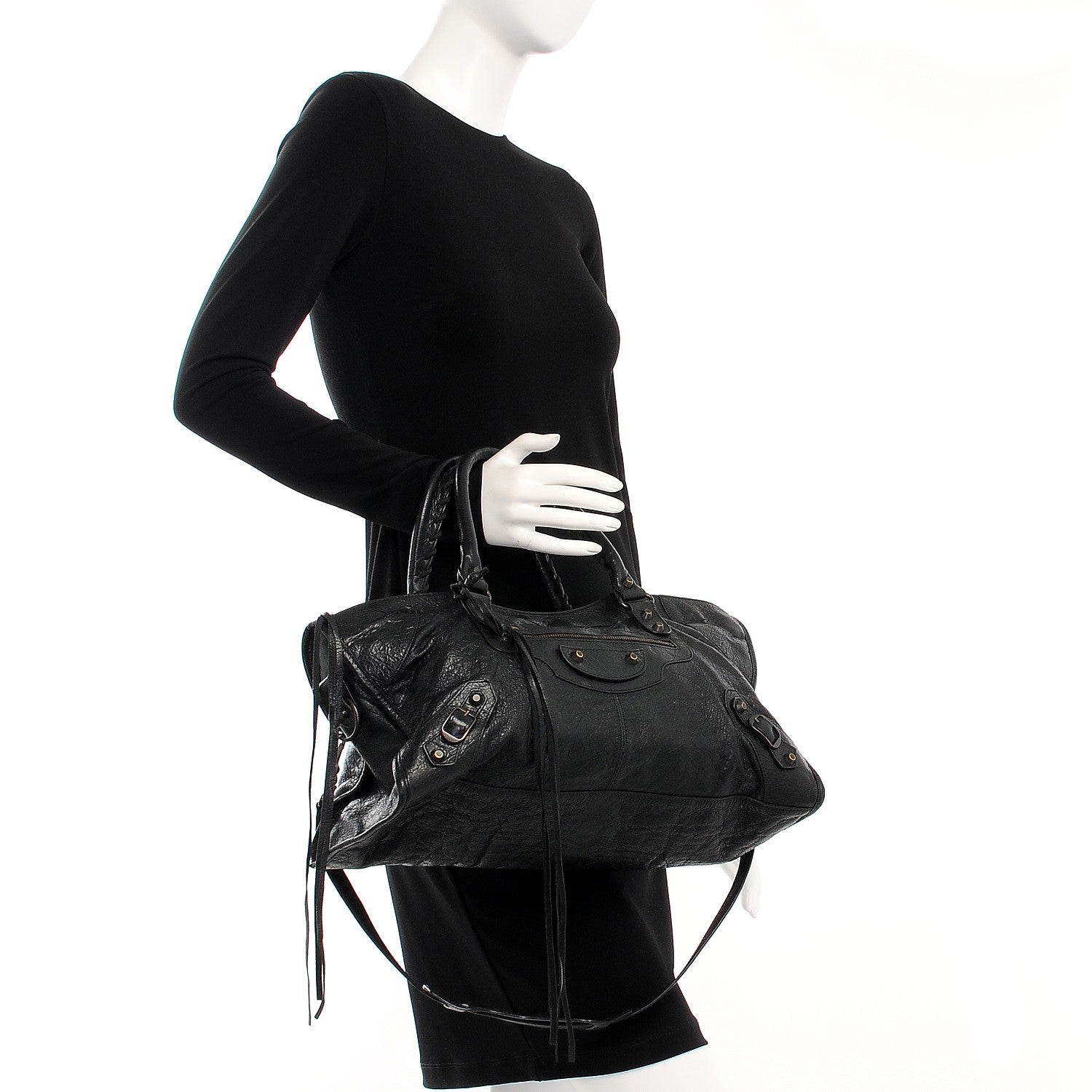 Balenciaga Agneau Classic Hardware Part Time Black 3 of 9