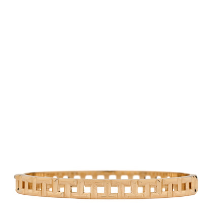 Tiffany 18K Yellow Gold Narrow T True Hinged Bangle Bracelet 2 of 4