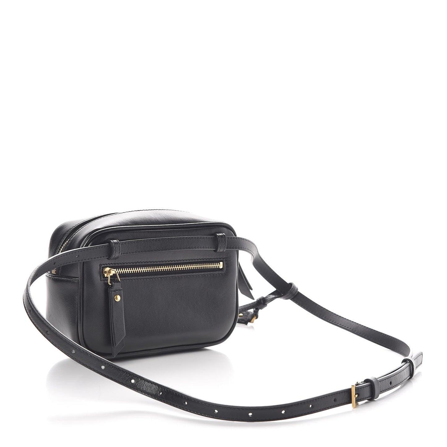 Calfskin Matelasse Monogram Lou Belt Bag Black